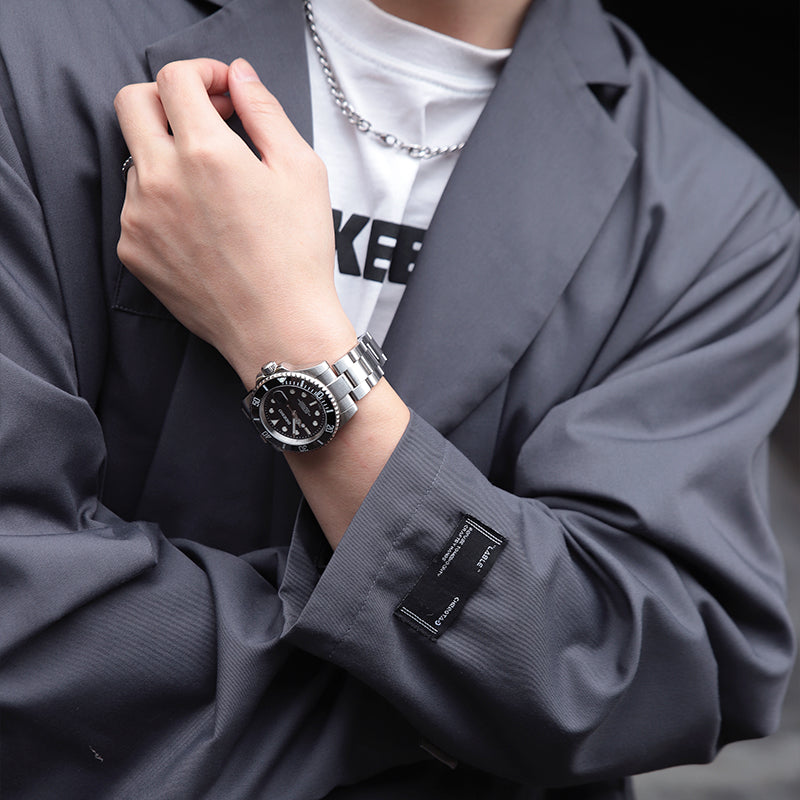 DeesioWatch D-381 Men's Sports Machinery Trend Stainless Steel Watch