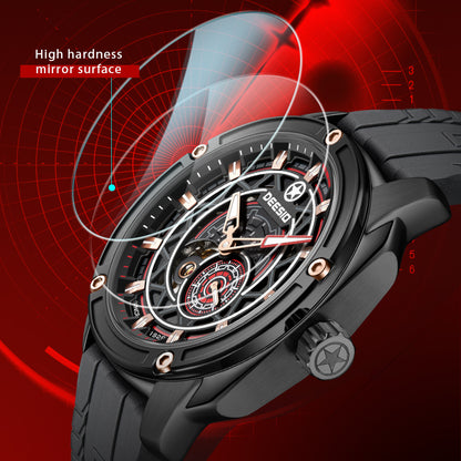 DeesioWatch D-502A Men's Sports Machinery Trend Stainless Steel Watch