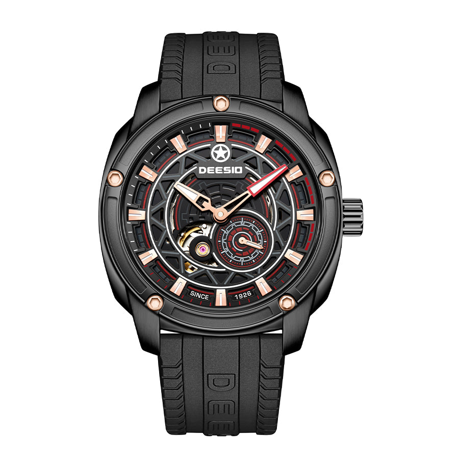 DeesioWatch D-502A Men's Sports Machinery Trend Stainless Steel Watch