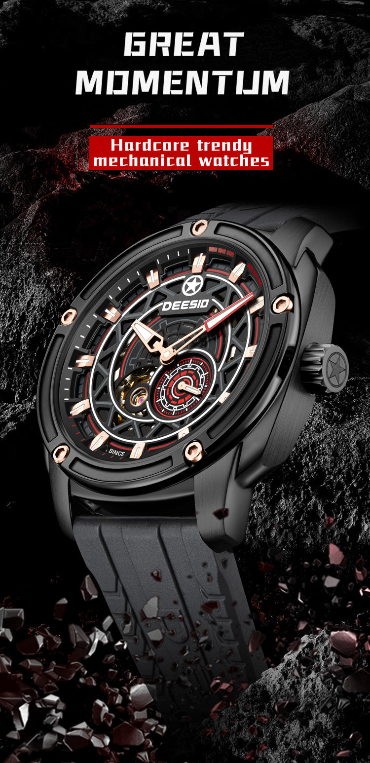 DeesioWatch D-502A Men's Sports Machinery Trend Stainless Steel Watch