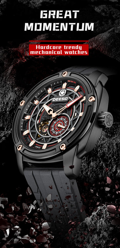DeesioWatch D-502A Men's Sports Machinery Trend Stainless Steel Watch
