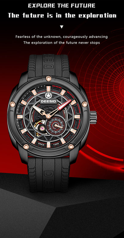 DeesioWatch D-502A Men's Sports Machinery Trend Stainless Steel Watch