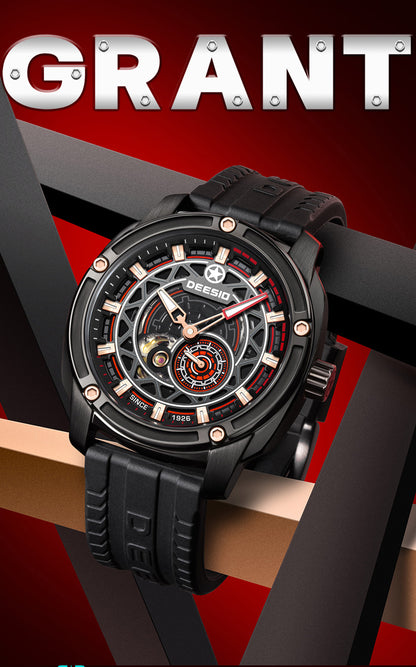 DeesioWatch D-502A Men's Sports Machinery Trend Stainless Steel Watch