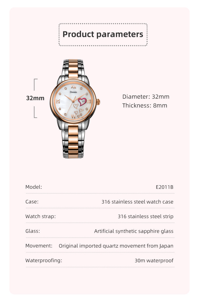 DeesioWatch E2011B Women's Fashion Quartz Watch